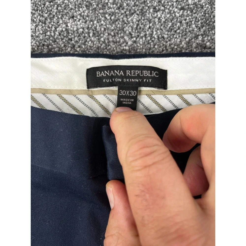 Banana Republic Pants Women 30x30 Chino Mid Rise Flat Front 30